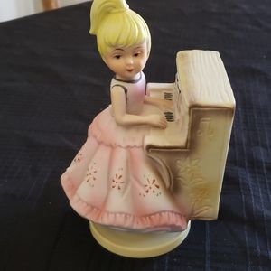 Musical Box.  Girl Playing Piano.